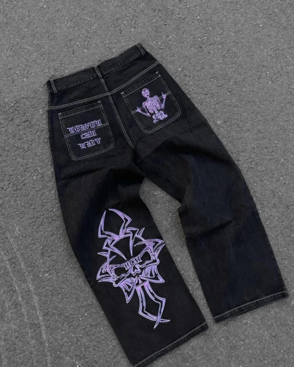 Men's Wide Leg Denim Jeans for Casual Everyday Wear