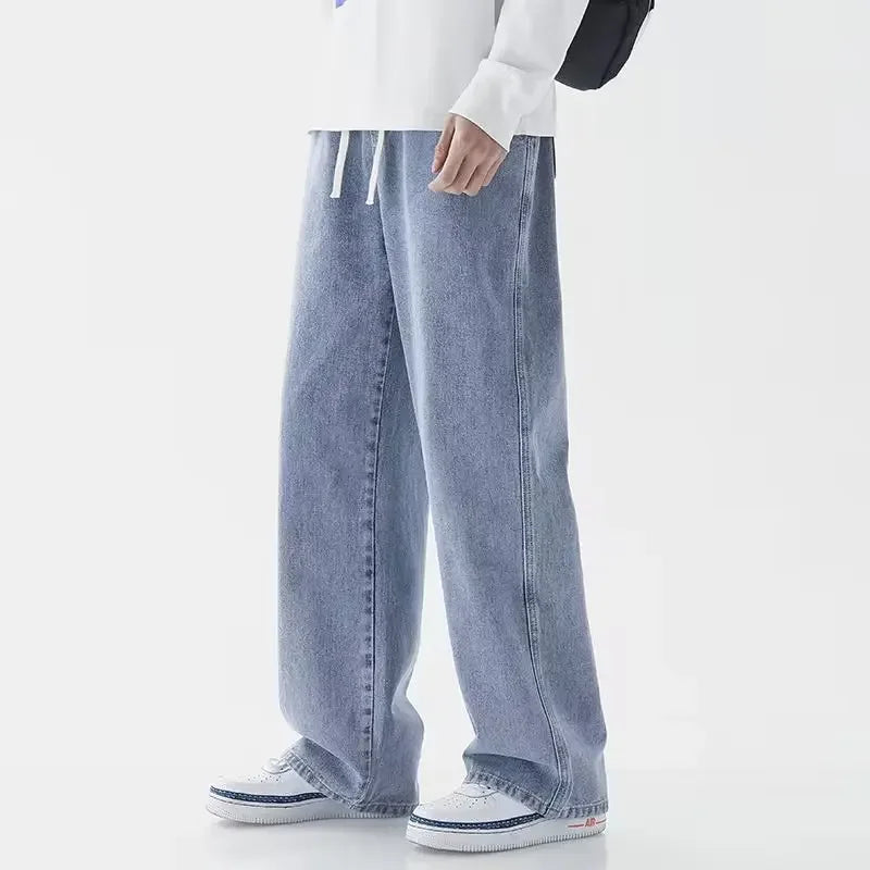 Men's Wide Leg Denim Jeans for Casual Everyday Wear