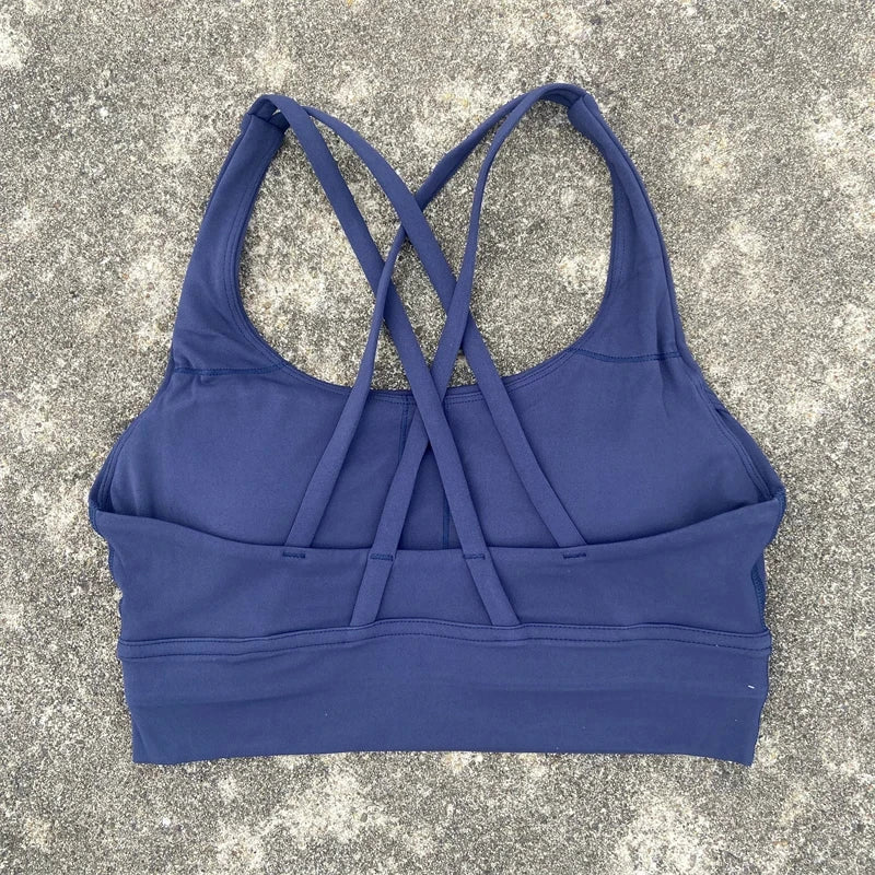 Women's Thin Strap Cross Back Sports Bra