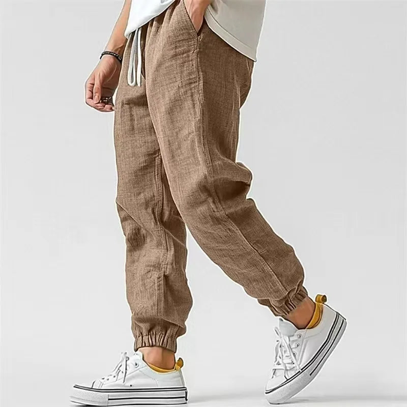Men's Elastic Waist Casual Pants For Everyday Wear