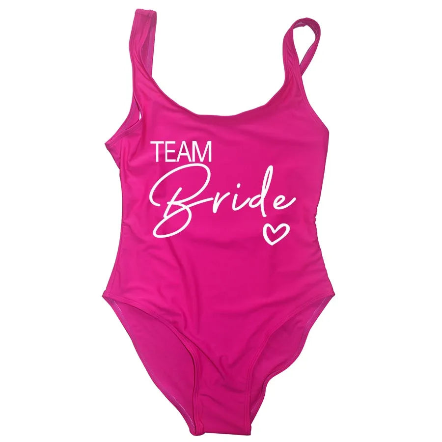 Team Bride One-Piece Swimsuit