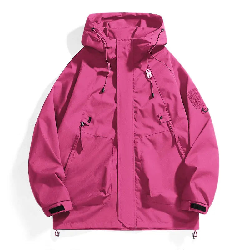 Hooded Colorblock Outdoor Jacket