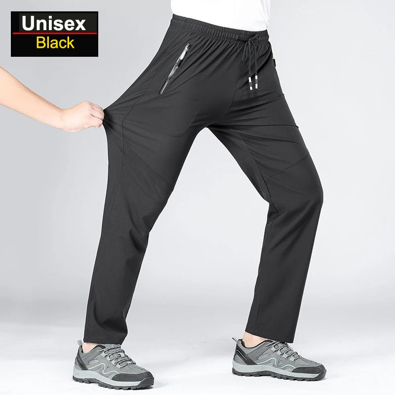 Unisex Drawstring Quick Dry Hiking Pants for Outdoor Wear