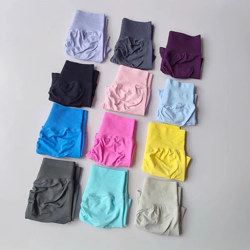 Women's High Waist Scrunch Back Shorts for Yoga and Gym Workouts