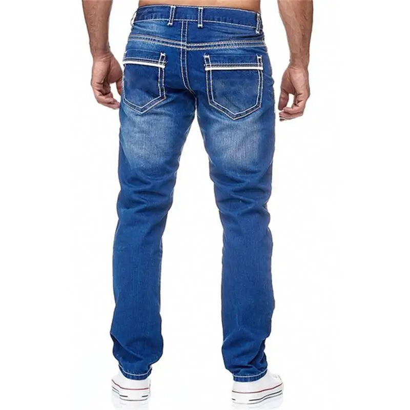 Men's Straight Leg Denim Jeans for Casual Everyday Wear