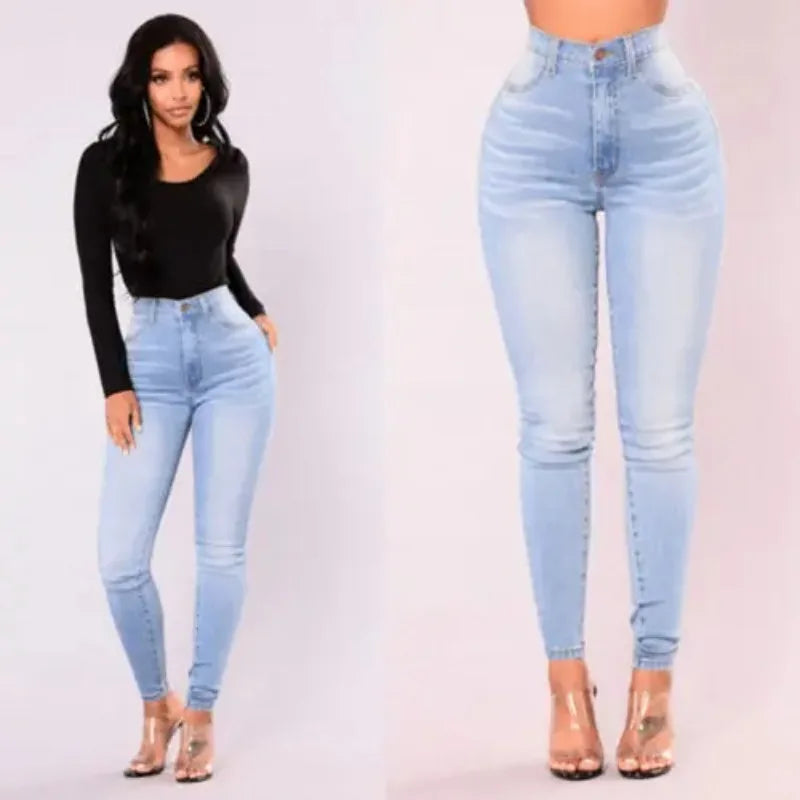Women's Blue Skinny Fit Denim Jeans For Everyday Outfits