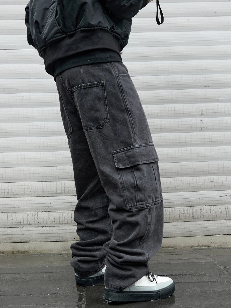 Men's Wide Leg Denim Jeans for Casual Everyday Wear