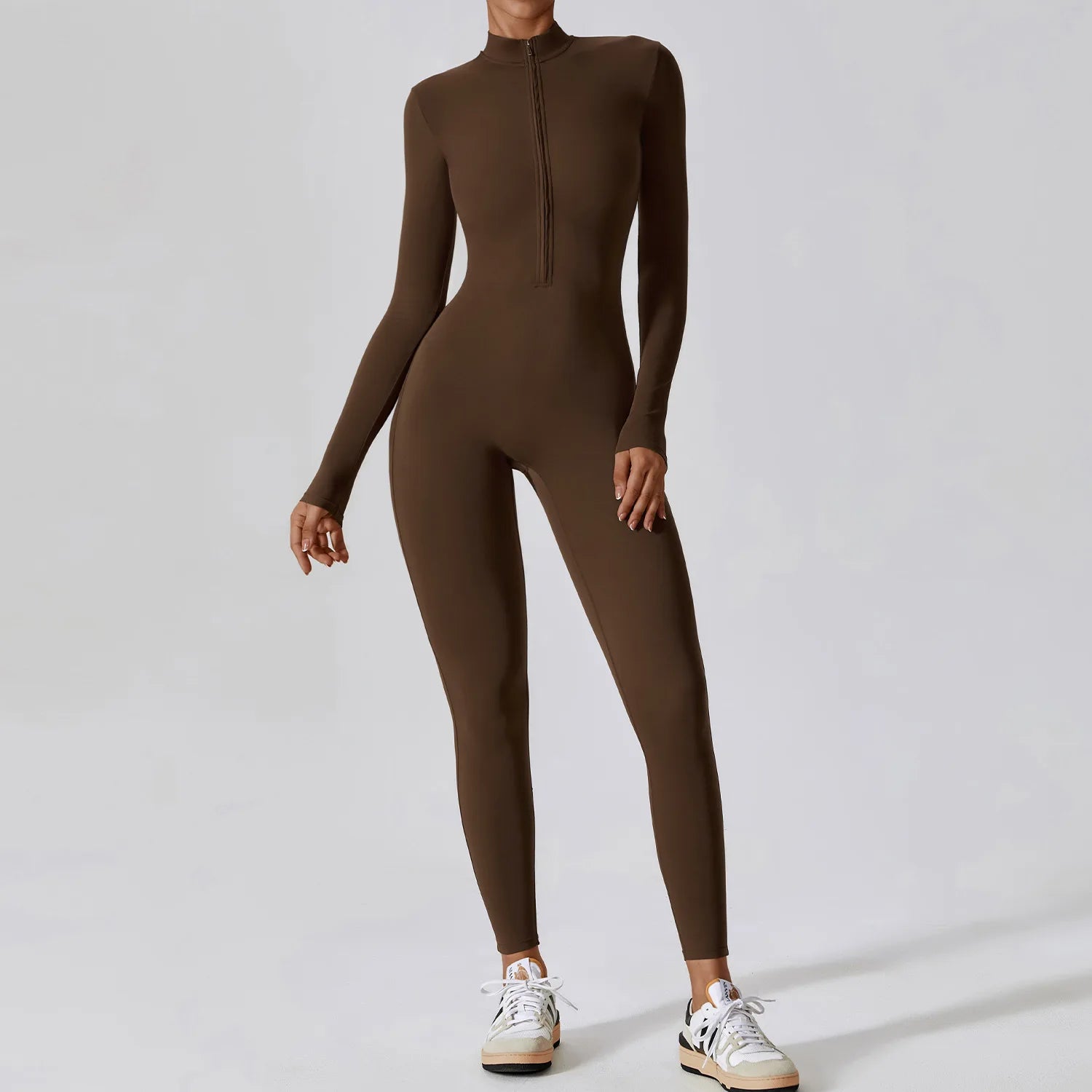 Women's Zip-Front Yoga Jumpsuit