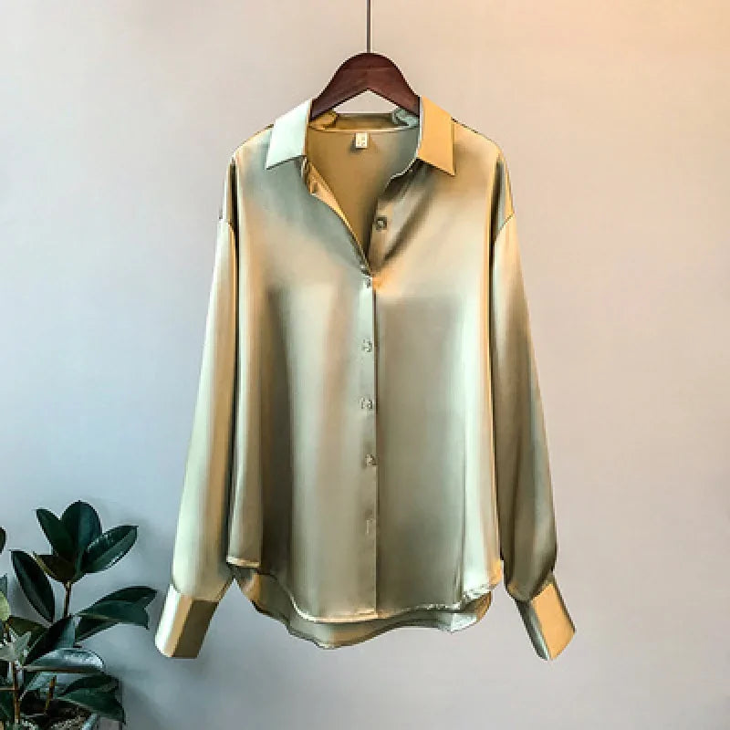 Women's Collared Long Sleeve Shirt