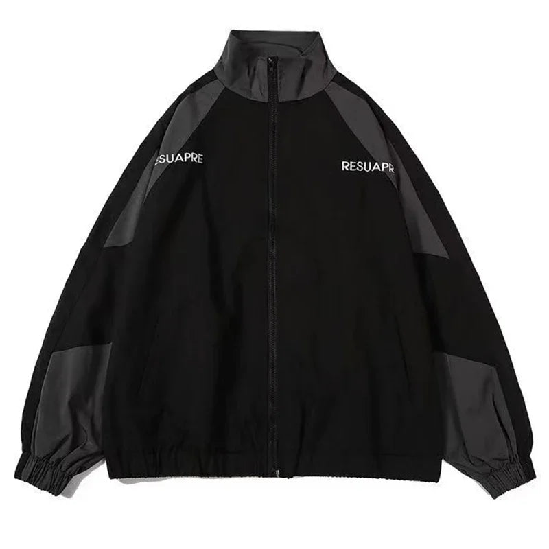Color Block Long Sleeve Casual Streetwear Racing Style Jacket