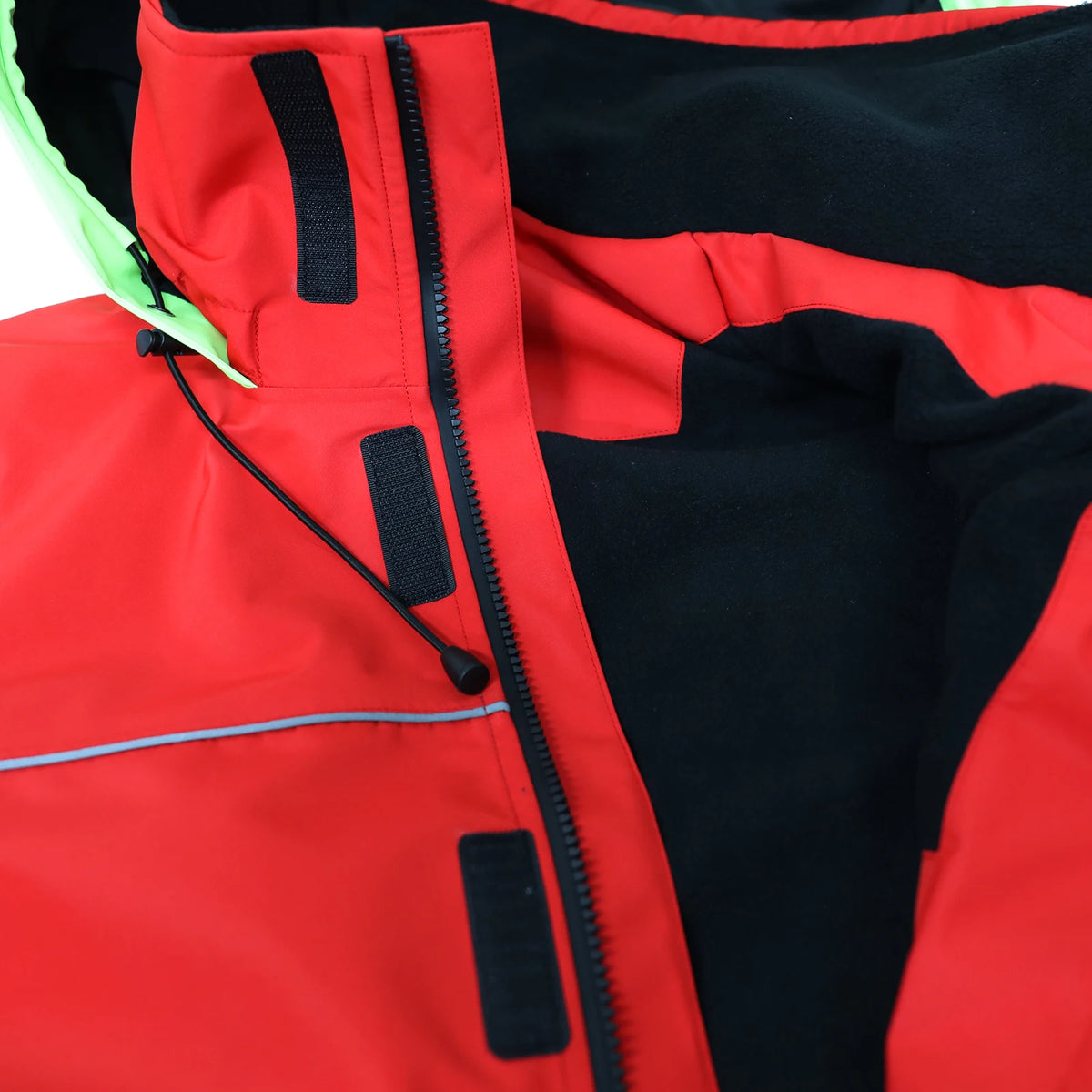 Men's Hooded Sailing Jacket with Reflective Trim