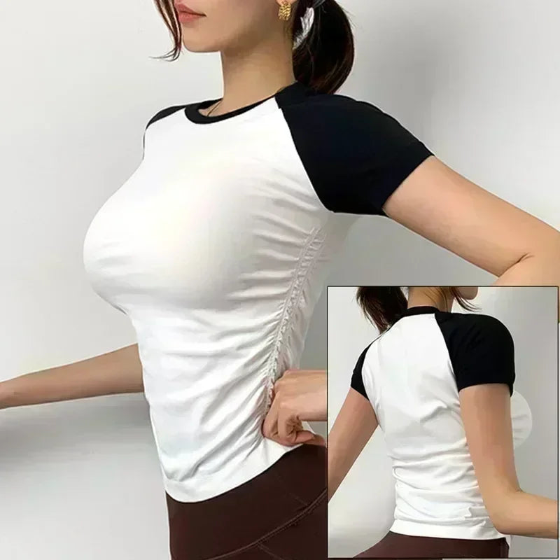 Women's Fitted Short-Sleeve Workout Top