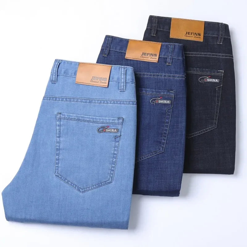 Men's Straight Leg Denim Jeans for Casual Everyday Wear
