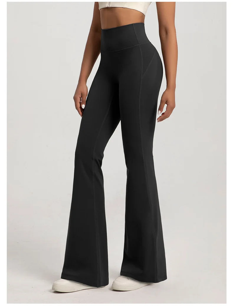 Women's High Waist Flared Pants