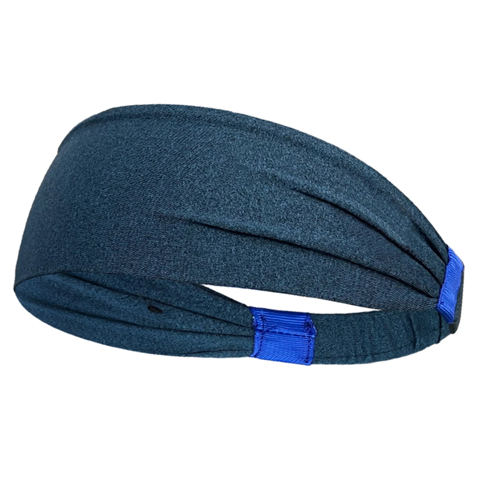 Elastic Sports Headband with Wide Fabric Band for Hair Control