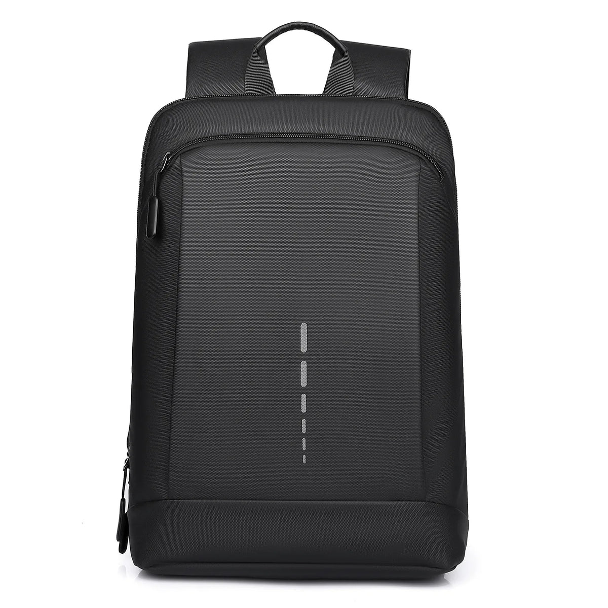 Rectangular Laptop Backpack with Front Pockets and Carry Handle
