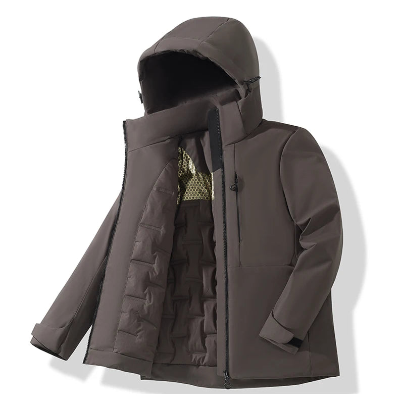 Waterproof Fleece Jackets Windproof Thermal Windbreaker Skiing Raincoat