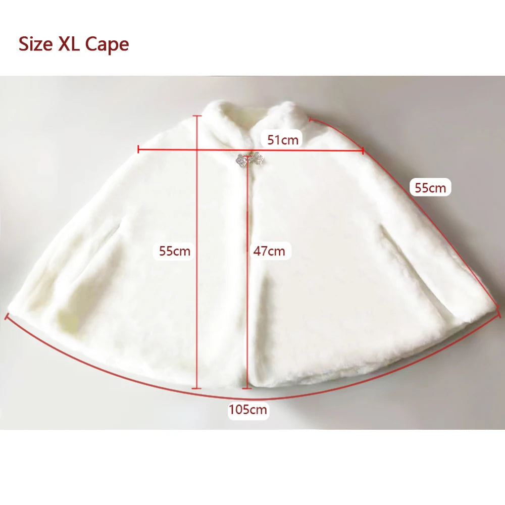 Plush Clasp Front Capelet for Layering over Dresses and Tops