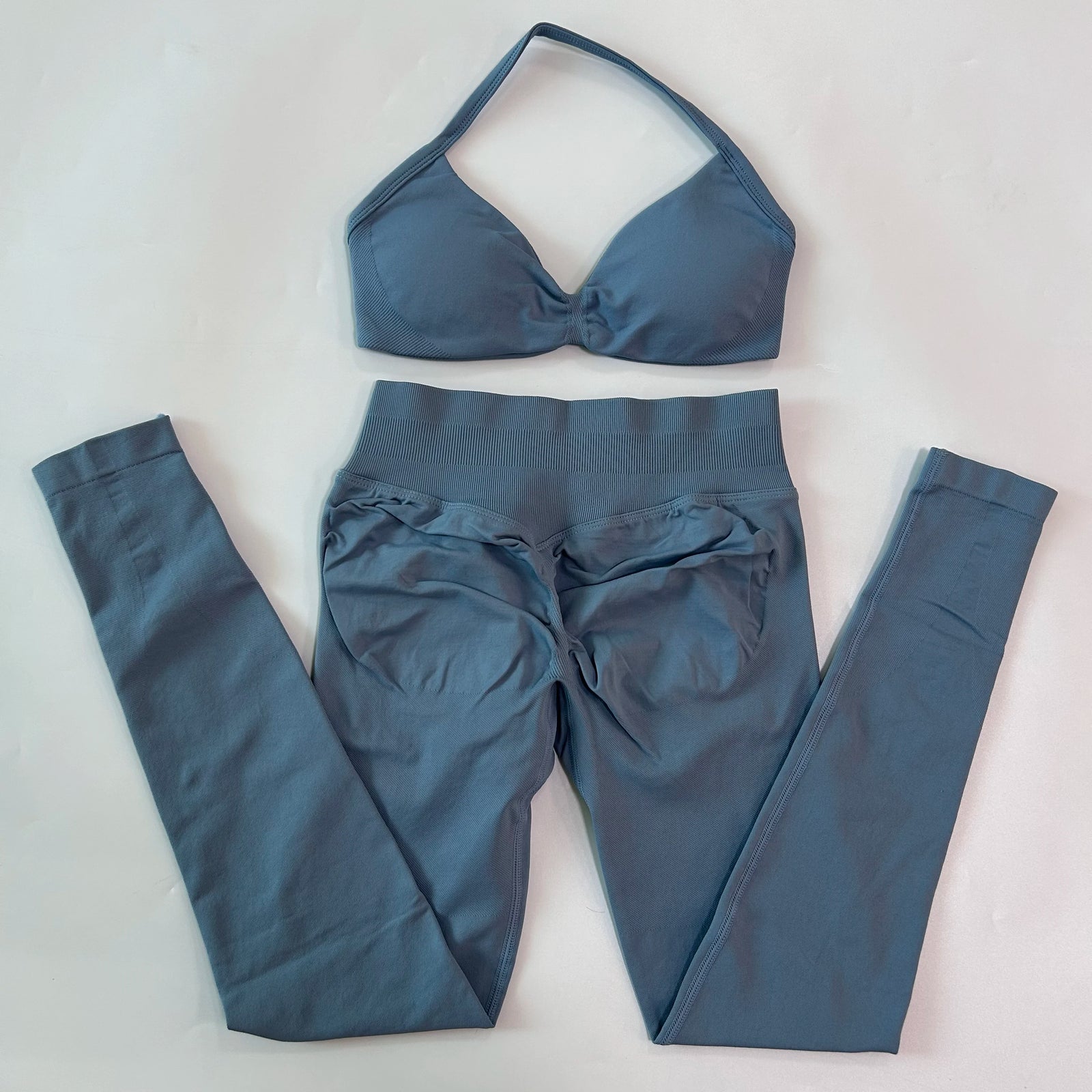 Women's Strappy Bra And Leggings Yoga Set For Workout Outfits
