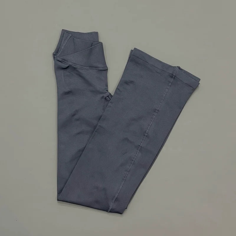Women's Scrunch Flared Leggings For Workout Outfits And Layering
