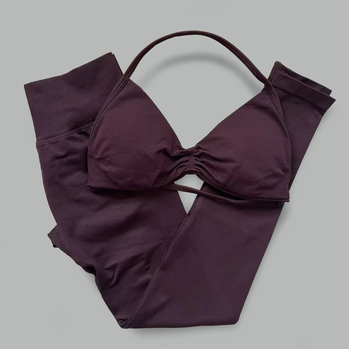 Women's Halter Bra And Leggings Yoga Set For Workout Outfits
