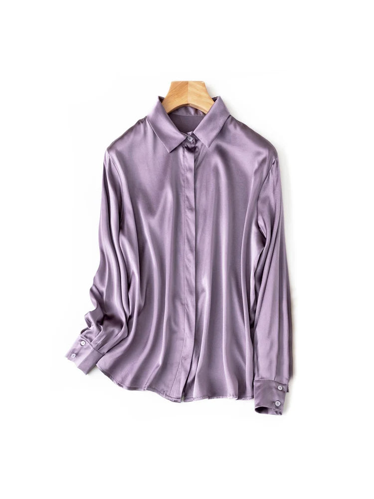 Women's Collared Long Sleeve Shirt
