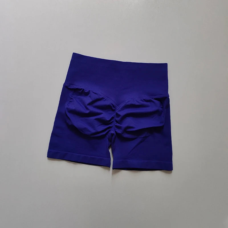 Women's High Waist Scrunch Back Shorts for Yoga and Gym Workouts