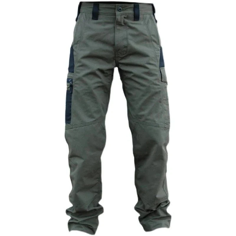 Men's Multi Pocket Zip Fly Casual Cargo Pants