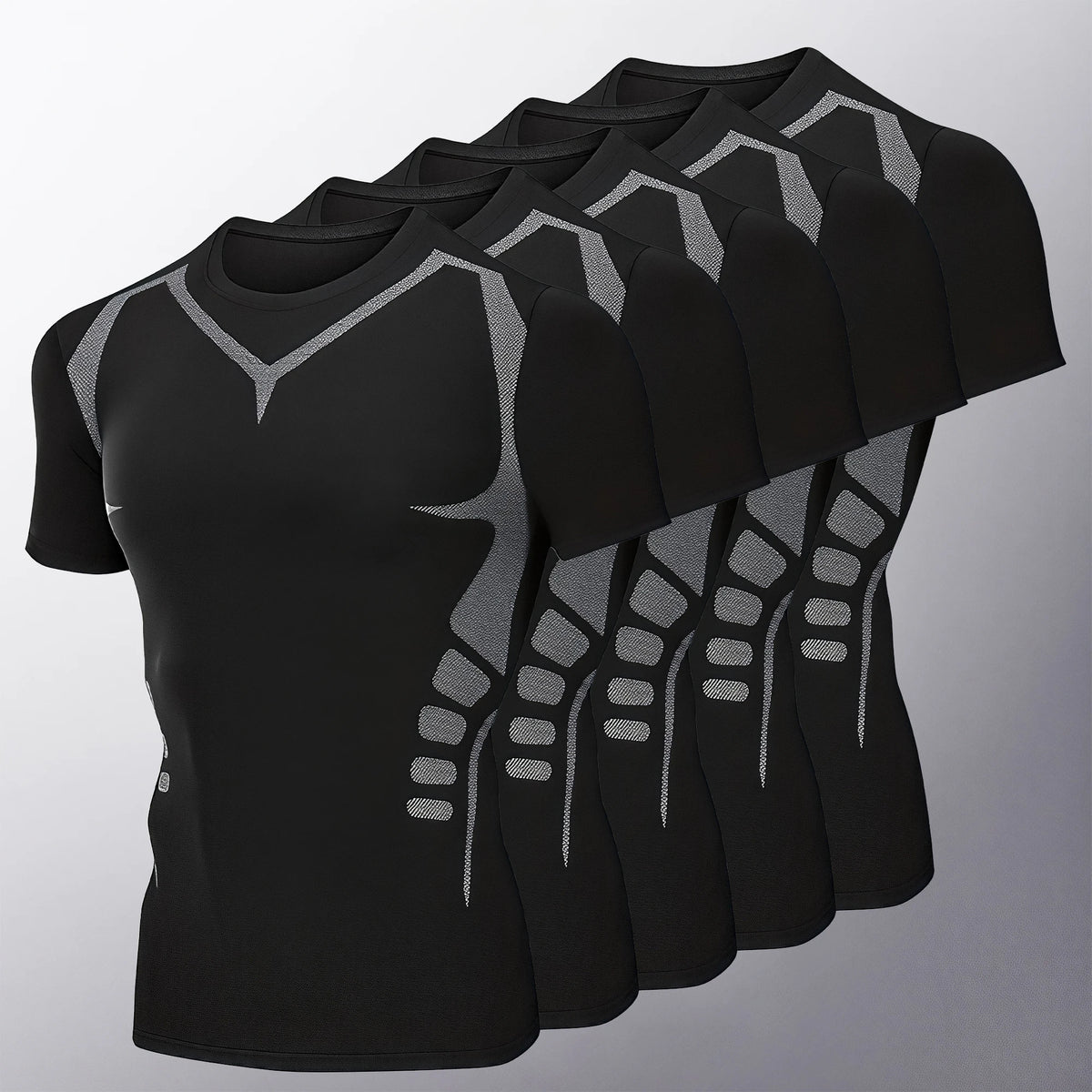 Plain Compression Pack Options Short Sleeve T-shirt For Sports Outfits