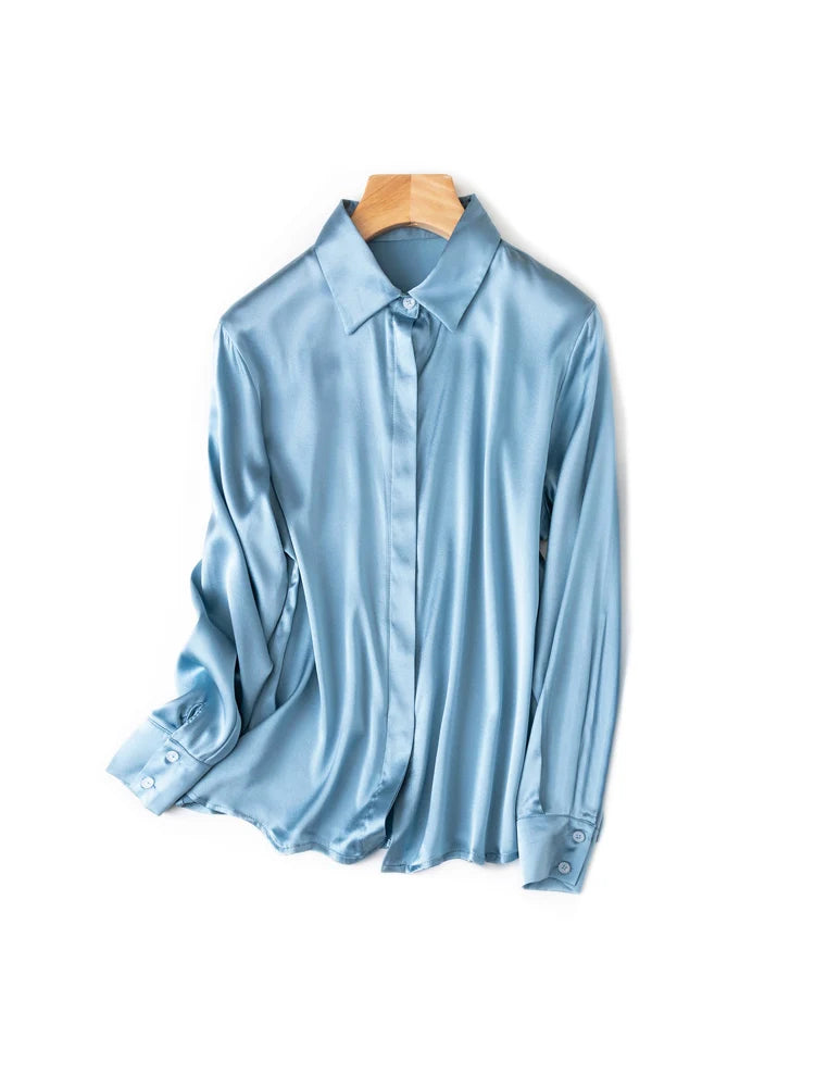Women's Collared Long Sleeve Shirt