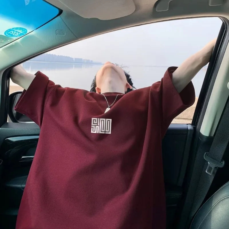 Graphic Crew Neck Short Sleeve Casual Pullover T Shirt