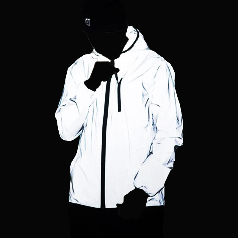 Hooded Long Sleeve Full Zip Casual Streetwear Jacket