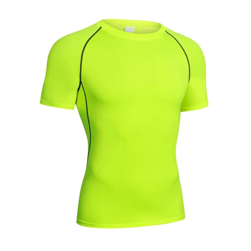 Fitted Crew Neck Long Sleeve Compression T Shirt