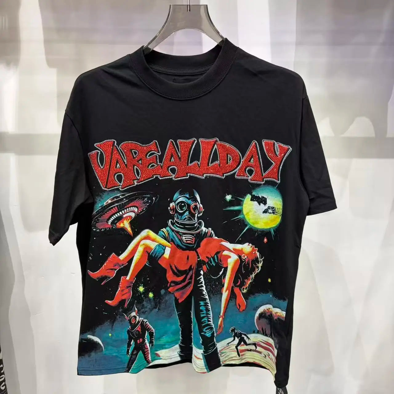 Graphic Crew Neck Short Sleeve Casual Pullover T Shirt