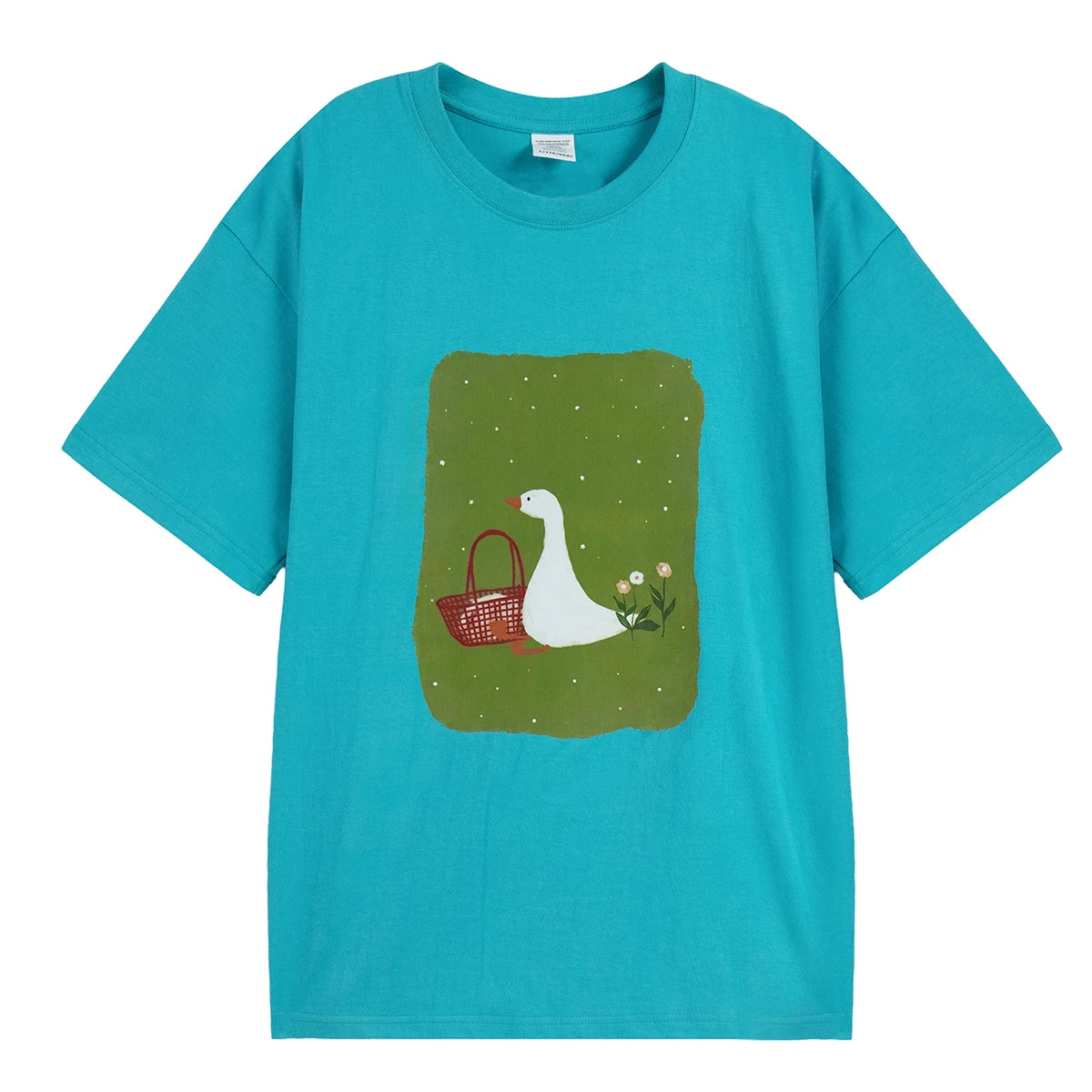 Graphic Crew Neck Short Sleeve Casual Pullover T Shirt