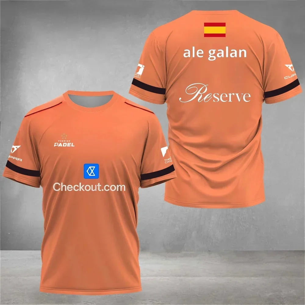Padel Graphic Short Sleeve T-shirt For Sports Outfits