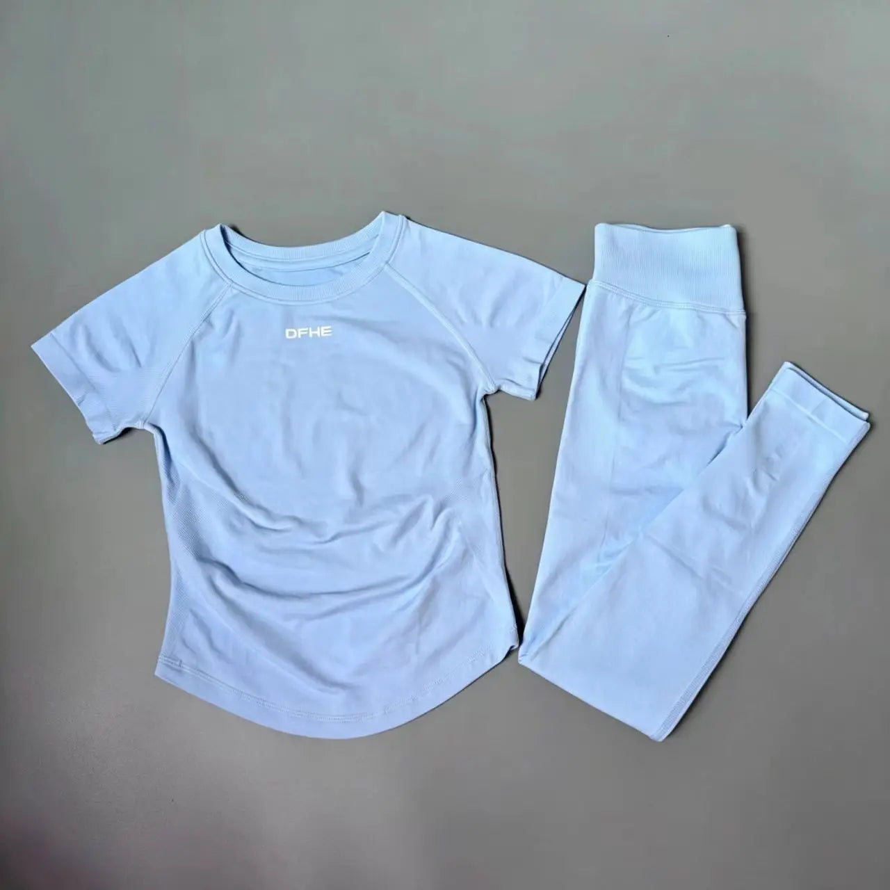 Women's Short Sleeve Yoga Top and Leggings Set