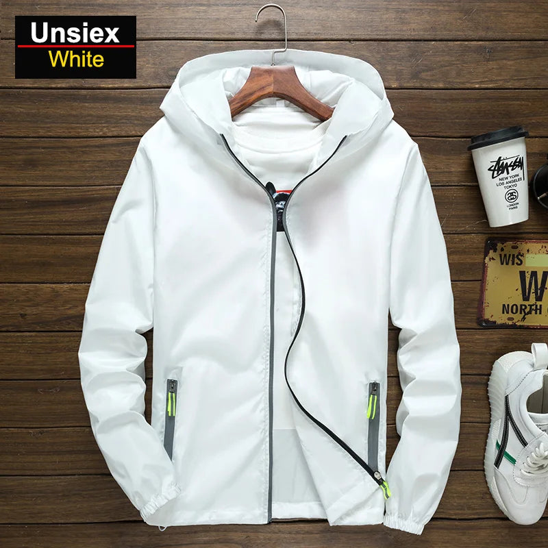Unisex Breathable Reflective Hiking Jacket for Outdoor Wear