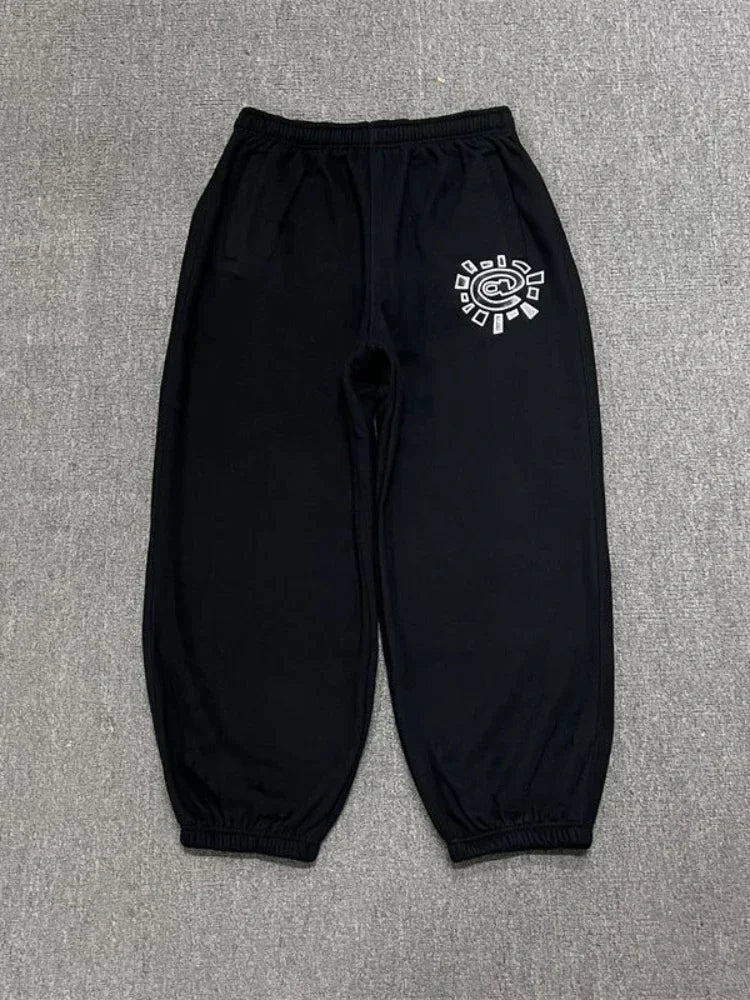 Full Length Loose Fit Casual Streetwear Pants with Waistband