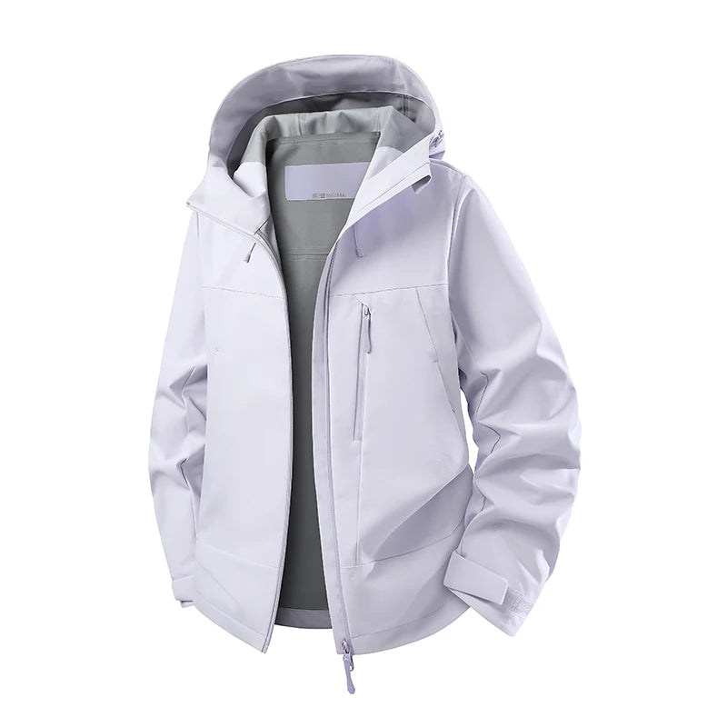 Unisex Waterproof Windproof Hiking Jacket for Outdoor Trekking