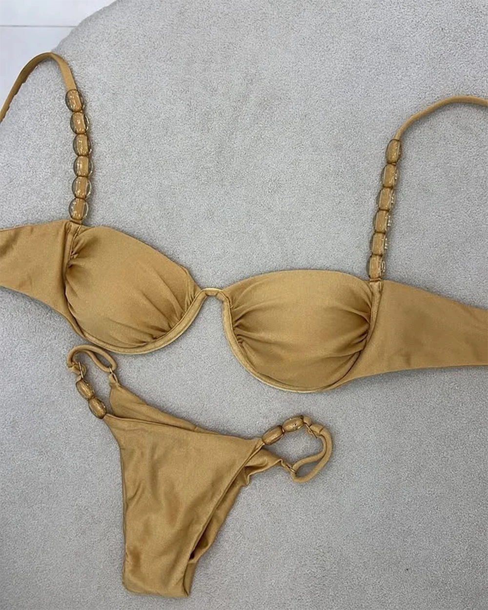 Beaded Triangle Bikini
