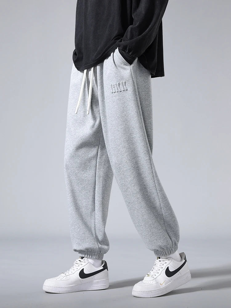 Men's Elastic Waist Loose Fit Casual Pants For Everyday Wear