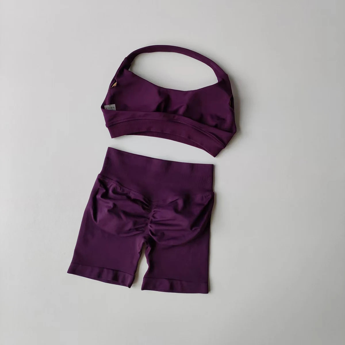 Women's Halter Bra And Shorts Yoga Set For Workout Outfits