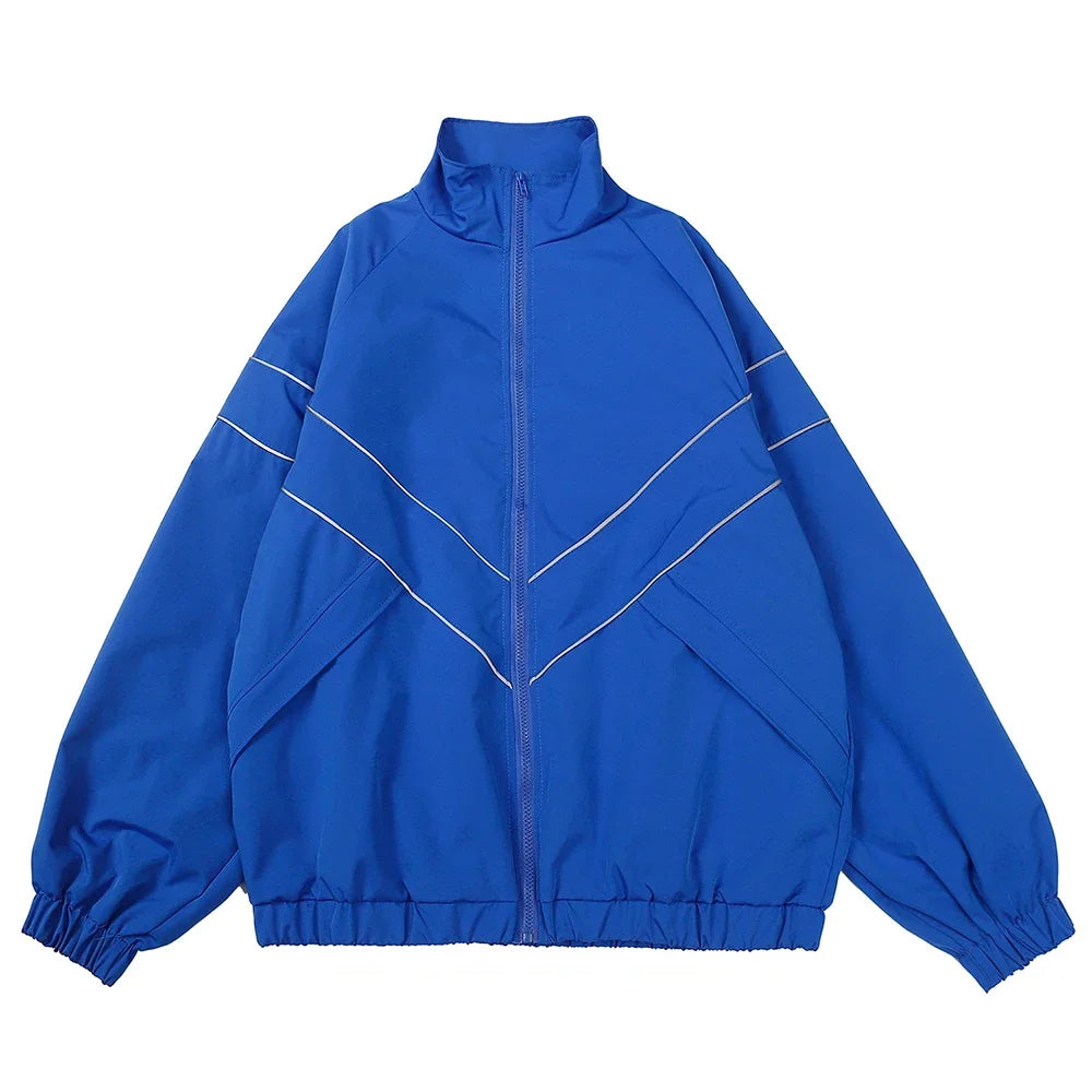 Color Block Long Sleeve Casual Streetwear Racing Style Jacket