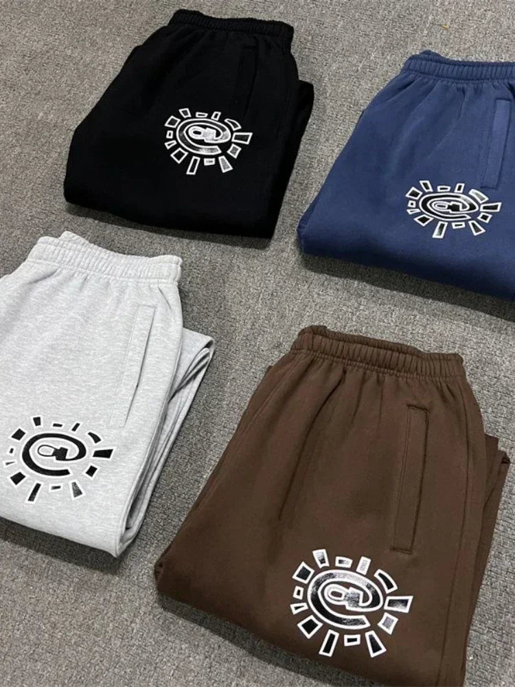 Full Length Loose Fit Casual Streetwear Pants with Waistband