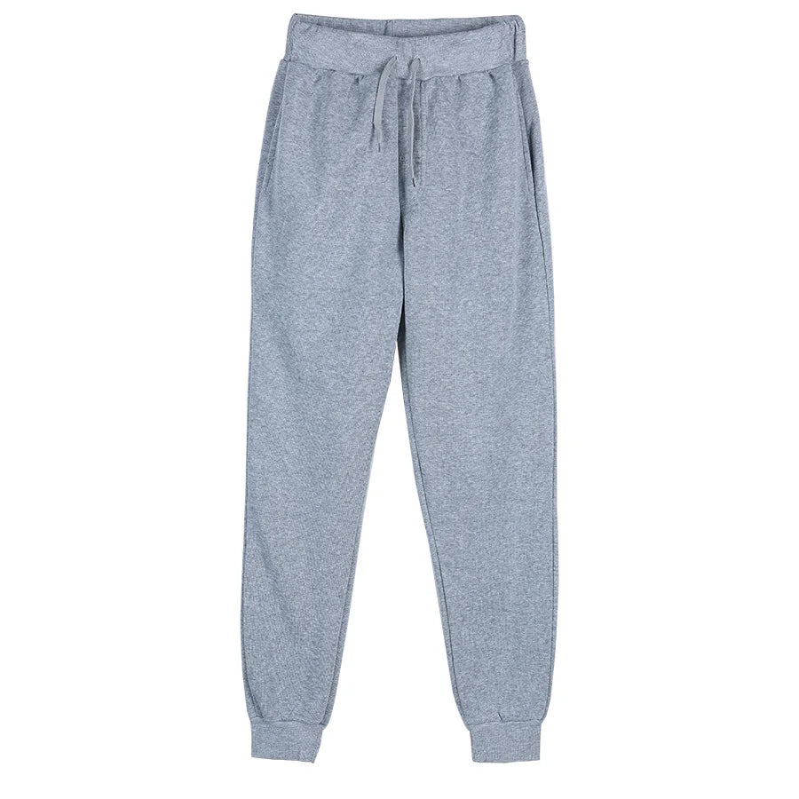 Full Length Drawstring Waist Casual Running Jogger Pants
