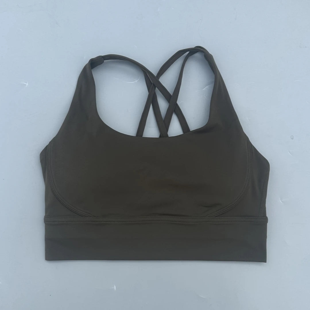 Women's Thin Strap Cross Back Sports Bra