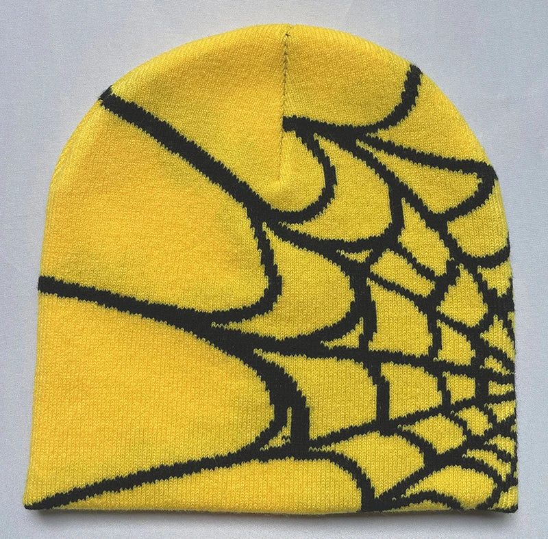 Letter Pattern Knit Beanie with Colorful Graphic Design