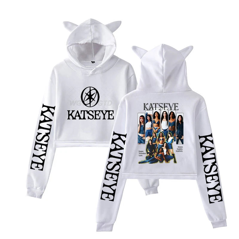 KATSEYE Graphic Long-Sleeve Pullover Hoodie