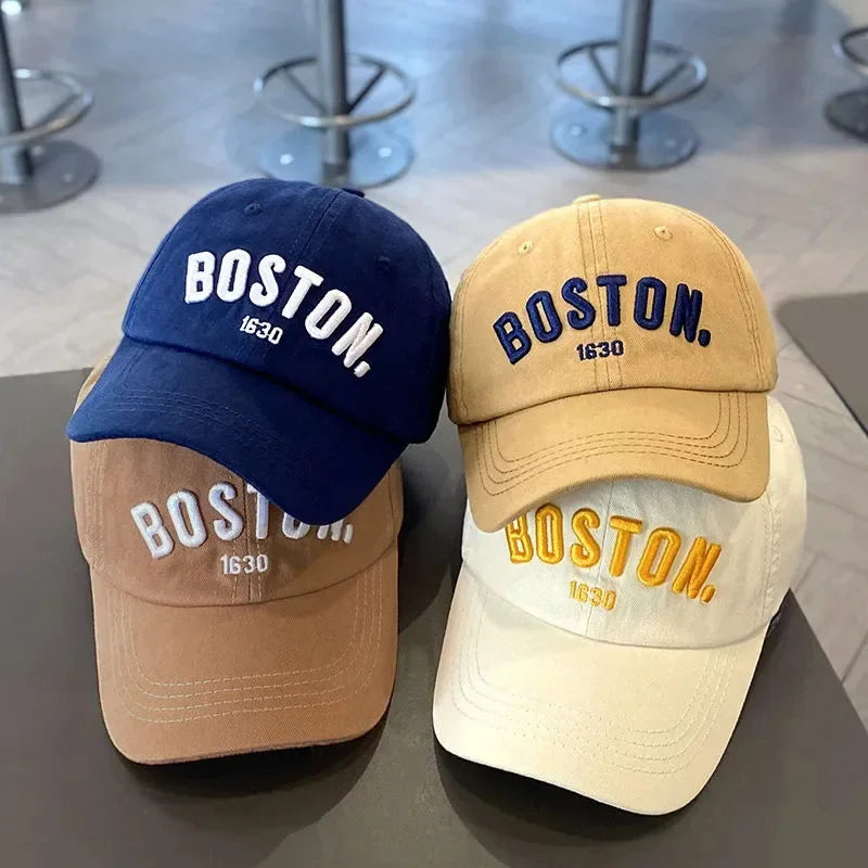 Children's Letter Embroidered Baseball Cap with Adjustable Back